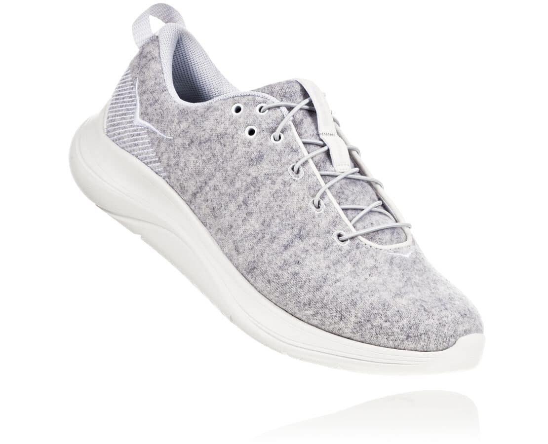 Hoka One One Hupana Flow Wool Hupana Flow Wool South Africa - Womens Walking Shoes - Grey,KBFMS-4689